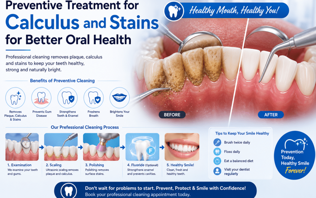 Preventive Treatment for Calculus and Stains for Better Oral Health